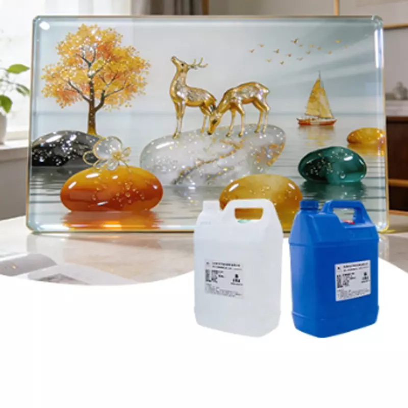 Resin Painting with Drip Effect